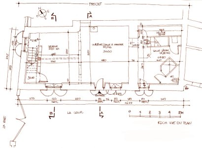 Plan du rez-de-chaussée - projet